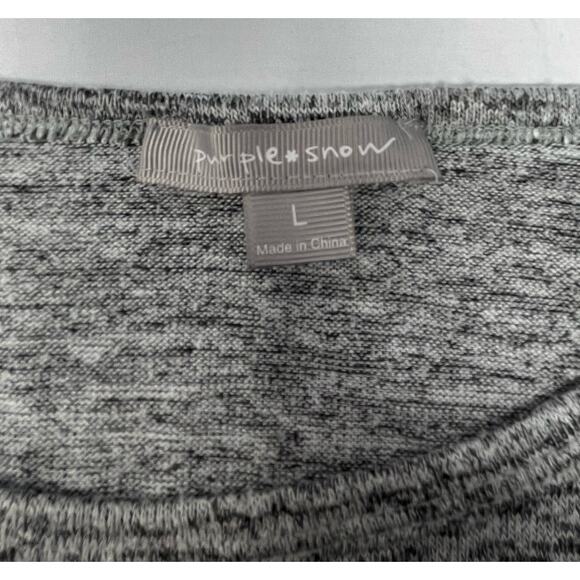 Purple Snow Sorry I’m Late T-shirt Size L Pre-Owned See measurements for size - Picture 6 of 8